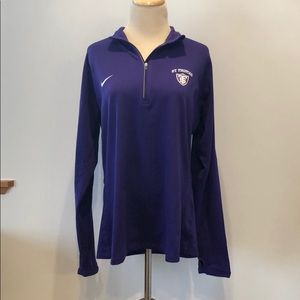 EUC Nike University of St. Thomas 1/4 zip purple